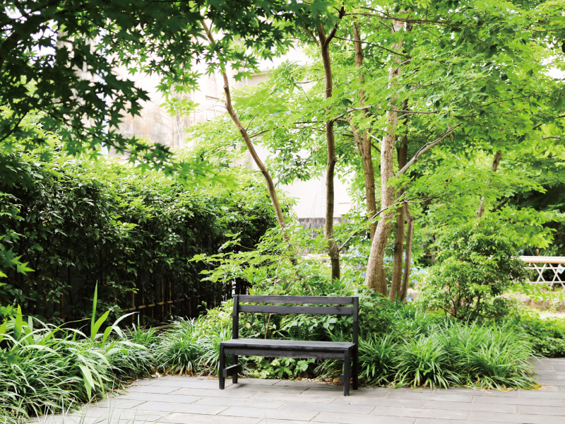 Chuo Suido-ato Park small bench