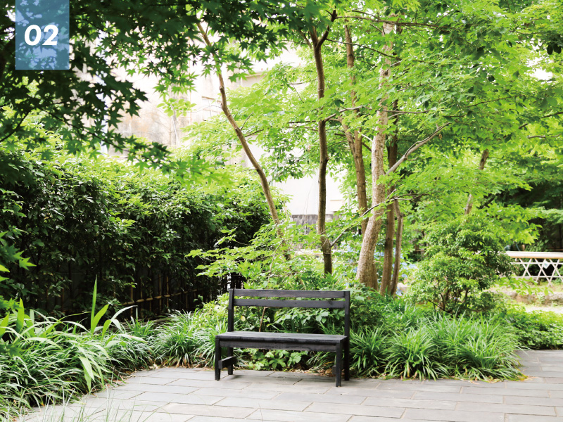 An urban oasis at Chuo Suido-ato Park